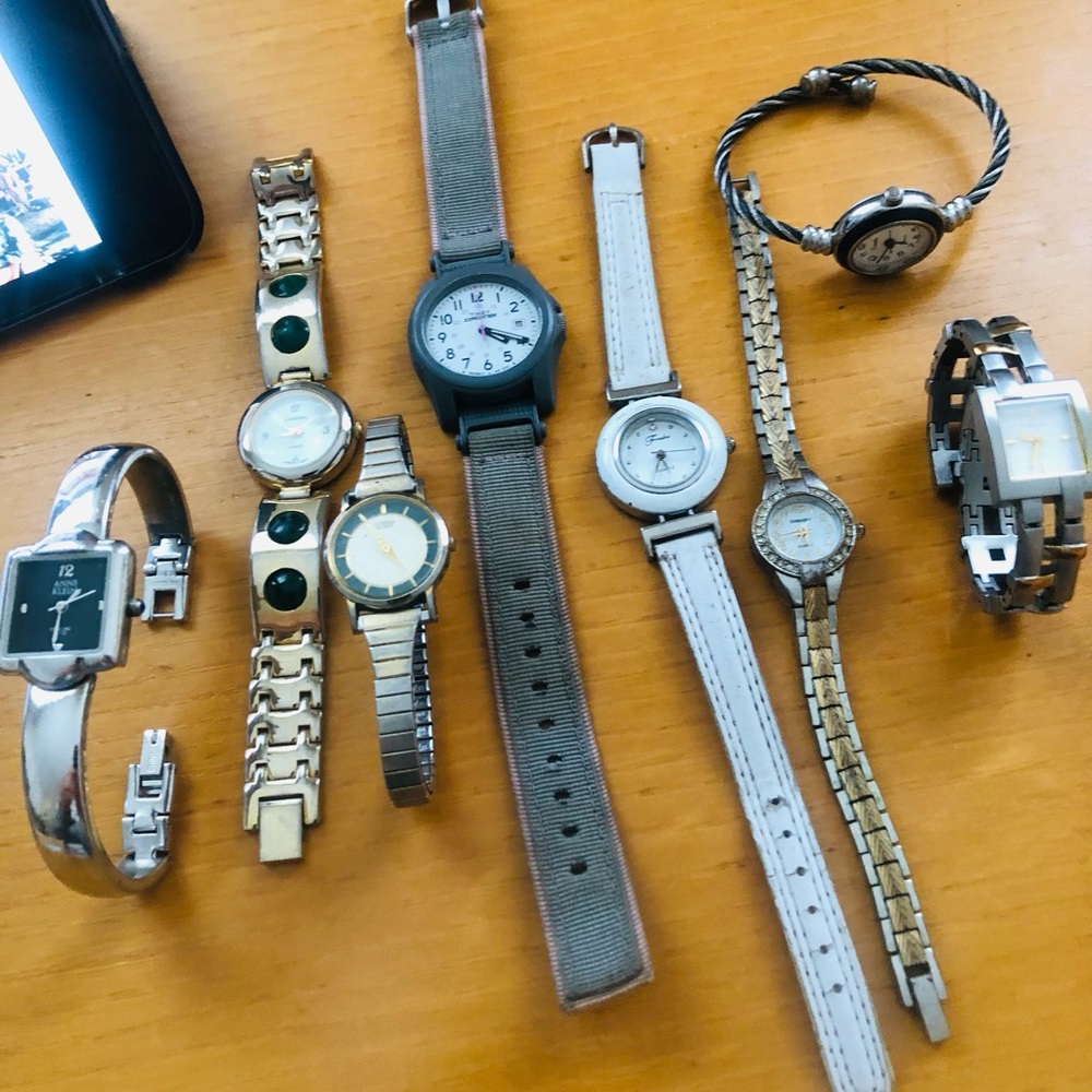 Assorted Fashion Wrist Watches - Silver and White